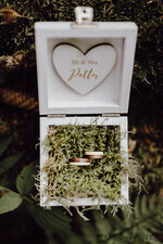 RING BEARER BOXES & PILLOWS Epoxy Wedding rings Box wedding White  Ring Box , Rustic wooden wedding ring box  • rustic ring bearer box • real flowers in resin luxury ring box9