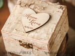 RING BEARER BOXES & PILLOWS Epoxy Wedding rings Box Personalised wedding box his and hers, Handmade wedding ring box • Real Flowers ring bearer box • wood luxury ring box7
