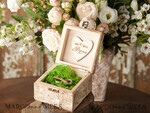 RING BEARER BOXES & PILLOWS Epoxy Wedding rings Box Personalised wedding box his and hers, Handmade wedding ring box • Real Flowers ring bearer box • wood luxury ring box7