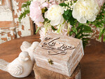 RING BEARER BOXES & PILLOWS Epoxy Wedding rings Box Presoanlised wedding Ring box for 2 or 3 rings, engraved wedding ring box  • personalised rustic ring box • real flowers in epoxy luxury ring box12