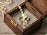 RING BEARER BOXES & PILLOWS Epoxy Wedding rings Box Personalised wedding box his and hers, engraved wedding ring box  • personalised rustic ring box • real flowers in epoxy luxury ring box4