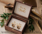 RING BEARER BOXES & PILLOWS Epoxy Wedding rings Box Presonaised Ring Box for wedding bands, rustic glam wedding ring box  • handmade ring bearer box • velvet luxury ring box6