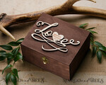 RING BEARER BOXES & PILLOWS Epoxy Wedding rings Box Presonaised Ring Box for wedding bands, rustic glam wedding ring box  • handmade ring bearer box • velvet luxury ring box6