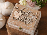 RING BEARER BOXES & PILLOWS Epoxy Wedding rings Box Personalised wedding box his and hers, rustic glam wedding ring box  • handmade ring bearer box • velvet luxury ring box12