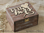 RING BEARER BOXES & PILLOWS Epoxy Wedding rings Box Presoanlised wedding Ring box for 2 or 3 rings, wooden wedding ring box  • rustic ring bearer box • real flowers in resin luxury ring box3
