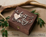 RING BEARER BOXES & PILLOWS Epoxy Wedding rings Box Presoanlised wedding Ring box for 2 or 3 rings, wood wedding ring box  • rustic wedding rings box • real flowers in resin luxury ring box6