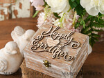 RING BEARER BOXES & PILLOWS Epoxy Wedding rings Box Presonaised Ring Box for wedding bands, wooden wedding ring box  • rustic ring bearer box • real flowers in resin luxury ring box10