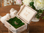 RING BEARER BOXES & PILLOWS Epoxy Wedding rings Box Presonaised Ring Box for wedding bands, wooden wedding ring box  • rustic ring bearer box • real flowers in resin luxury ring box10