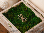 RING BEARER BOXES & PILLOWS Epoxy Wedding rings Box Presonaised Ring Box for wedding bands, wooden wedding ring box  • rustic ring bearer box • real flowers in resin luxury ring box10