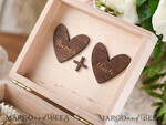 RING BEARER BOXES & PILLOWS Epoxy Wedding rings Box Personalised wedding box his and hers, wooden wedding ring box  • rustic ring bearer box • real flowers in resin luxury ring box7