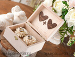 RING BEARER BOXES & PILLOWS Epoxy Wedding rings Box Personalised wedding box his and hers, wooden wedding ring box  • rustic ring bearer box • real flowers in resin luxury ring box7
