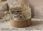 RINGTRÄGERBOXEN & KISSEN Epoxidharz Trauringe Box Epoxidharz- und Holz-Eheringbox für die Zeremonie, Boho Epoxid-Eheringboxen für ihn und sie, transparente Epoxid-Doppelringbox für die Hochzeit, Holzharzblumen Verlobungsringbox.26