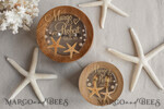 RING BEARER BOXES & PILLOWS Epoxy Wedding rings Box wedding beach ring Box, engraved wedding ring box  • personalised rustic ring box • real Starfish luxury ring box18