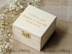 RING BEARER BOXES & PILLOWS Epoxy Wedding rings Box Personalised wedding box his and hers, engraved wedding ring box  • personalised rustic ring box • real flowers in epoxy luxury ring box3