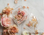 RING BEARER BOXES & PILLOWS Epoxy Wedding rings Box Clear Acryl wedding bearers, Gold glam wedding ring box  • handmade ring bearer box • Mirror Gold luxury ring box14