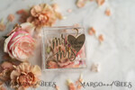 RING BEARER BOXES & PILLOWS Epoxy Wedding rings Box Clear Acryl wedding bearers, Gold glam wedding ring box  • handmade ring bearer box • Mirror Gold luxury ring box14