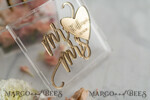 RING BEARER BOXES & PILLOWS Epoxy Wedding rings Box Clear Acryl wedding bearers, Gold glam wedding ring box  • handmade ring bearer box • Mirror Gold luxury ring box14