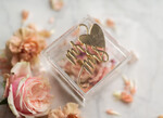 RING BEARER BOXES & PILLOWS Epoxy Wedding rings Box Clear Acryl wedding bearers, Gold glam wedding ring box  • handmade ring bearer box • Mirror Gold luxury ring box14