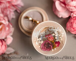 RINGTRÄGERBOXEN & KISSEN Epoxidharz Trauringe Box Elegante Epoxidharz Hochzeitsringbox, personalisierte Harzringbox mit Gravur, minimalistische echte Blumen Hochzeitsringbox mit Samt, rustikale Hochzeitsstationery.7