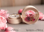 RINGTRÄGERBOXEN & KISSEN Epoxidharz Trauringe Box Elegante Epoxidharz Hochzeitsringbox, personalisierte Harzringbox mit Gravur, minimalistische echte Blumen Hochzeitsringbox mit Samt, rustikale Hochzeitsstationery.7