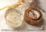 RINGTRÄGERBOXEN & KISSEN Epoxidharz Trauringe Box Epoxidharz & Holz Eheringbox für die Zeremonie, Boho Epoxid Eheringboxen für ihn und sie, transparente Epoxid-Doppelringbox für die Hochzeit, Holzharzblumen Heiratsantragsringbox.25