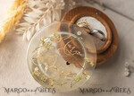 RINGTRÄGERBOXEN & KISSEN Epoxidharz Trauringe Box Epoxidharz & Holz Eheringbox für die Zeremonie, Boho Epoxid Eheringboxen für ihn und sie, transparente Epoxid-Doppelringbox für die Hochzeit, Holzharzblumen Heiratsantragsringbox.25