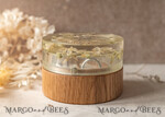 RINGTRÄGERBOXEN & KISSEN Epoxidharz Trauringe Box Epoxidharz & Holz Eheringbox für die Zeremonie, Boho Epoxid Eheringboxen für ihn und sie, transparente Epoxid-Doppelringbox für die Hochzeit, Holzharzblumen Heiratsantragsringbox.25