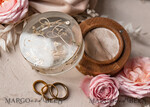 RINGTRÄGERBOXEN & KISSEN Epoxidharz Trauringe Box Epoxidharz & Holz Eheringbox für die Zeremonie, Boho Epoxid Eheringboxen für ihn und sie, transparente Epoxid-Doppelringbox für die Hochzeit, Holzharzblumen Heiratsantragsringbox.25