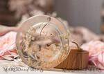 RINGTRÄGERBOXEN & KISSEN Epoxidharz Trauringe Box Epoxidharz & Holz Eheringbox für die Zeremonie, Boho Epoxid Eheringboxen für ihn und sie, transparente Epoxid-Doppelringbox für die Hochzeit, Holzharzblumen Heiratsantragsringbox.25