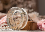 RINGTRÄGERBOXEN & KISSEN Epoxidharz Trauringe Box Epoxidharz & Holz Eheringbox für die Zeremonie, Boho Epoxid Eheringboxen für ihn und sie, transparente Epoxid-Doppelringbox für die Hochzeit, Holzharzblumen Heiratsantragsringbox.25