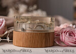 RINGTRÄGERBOXEN & KISSEN Epoxidharz Trauringe Box Epoxidharz & Holz Eheringbox für die Zeremonie, Boho Epoxid Eheringboxen für ihn und sie, transparente Epoxid-Doppelringbox für die Hochzeit, Holzharzblumen Heiratsantragsringbox.25