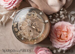 RINGTRÄGERBOXEN & KISSEN Epoxidharz Trauringe Box Epoxidharz & Holz Eheringbox für die Zeremonie, Boho Epoxid Eheringboxen für ihn und sie, transparente Epoxid-Doppelringbox für die Hochzeit, Holzharzblumen Heiratsantragsringbox.25