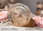 RINGTRÄGERBOXEN & KISSEN Epoxidharz Trauringe Box Epoxidharz & Holz Eheringbox für die Zeremonie, Boho Epoxid Eheringboxen für ihn und sie, transparente Epoxid-Doppelringbox für die Hochzeit, Holzharzblumen Heiratsantragsringbox.25