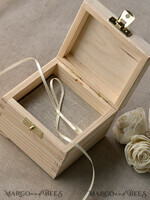 RING BEARER BOXES & PILLOWS Epoxy Wedding rings Box Personalised wedding box his and hers, wood wedding ring box  • rustic wedding rings box • real flowers in resin luxury ring box5