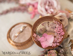 RING BEARER BOXES & PILLOWS Epoxy Wedding rings Box Personalised wedding box his and hers, Handmade wedding ring box • Real Flowers ring bearer box • wood luxury ring box23
