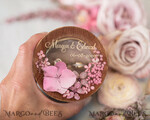 RING BEARER BOXES & PILLOWS Epoxy Wedding rings Box Personalised wedding box his and hers, Handmade wedding ring box • Real Flowers ring bearer box • wood luxury ring box23
