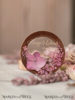 RING BEARER BOXES & PILLOWS Epoxy Wedding rings Box Personalised wedding box his and hers, Handmade wedding ring box • Real Flowers ring bearer box • wood luxury ring box23