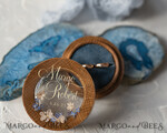RING BEARER BOXES & PILLOWS Epoxy Wedding rings Box  Luxury Resin Wedding Ring Box, Minimalistic Engraved Real Flower Ring Box, Personalized Epoxy Box With Nude Velvet, Rustic Bespoke Ring Box 4