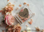 RING BEARER BOXES & PILLOWS Epoxy Wedding rings Box Clear transparent wedding box, wood wedding ring box  • Gold wedding rings box • Gold Heart luxury ring box13