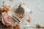 RING BEARER BOXES & PILLOWS Epoxy Wedding rings Box Clear transparent wedding box, wood wedding ring box  • Gold wedding rings box • Gold Heart luxury ring box13