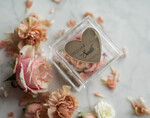 RING BEARER BOXES & PILLOWS Epoxy Wedding rings Box Clear transparent wedding box, wood wedding ring box  • Gold wedding rings box • Gold Heart luxury ring box13