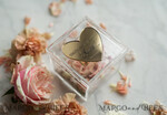 RING BEARER BOXES & PILLOWS Epoxy Wedding rings Box Clear transparent wedding box, wood wedding ring box  • Gold wedding rings box • Gold Heart luxury ring box13