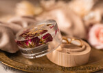 RINGTRÄGERBOXEN & KISSEN Epoxidharz Trauringe Box Epoxidharz- und Holzhochzeitsringbox für die Zeremonie, Boho Epoxid-Hochzeitsringboxen für ihn und sie, transparente Epoxid-Doppelringbox für die Hochzeit, Holzharzblumen Heiratsantrag Ringbox15