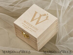 RING BEARER BOXES & PILLOWS Epoxy Wedding rings Box Personalised wedding box his and hers, wooden wedding ring box  • rustic ring bearer box • real flowers in resin luxury ring box4