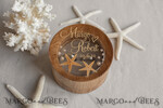 RING BEARER BOXES & PILLOWS Epoxy Wedding rings Box Beach wedding ring  bearers, Handmade wedding ring box • Real Starfish ring bearer box • wood luxury ring box23