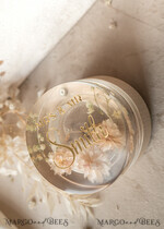 RINGTRÄGERBOXEN & KISSEN Epoxidharz Trauringe Box Epoxidharz- und Holzhochzeitsringbox für die Zeremonie, Boho Epoxidhochzeitsringboxen für ihn und sie, transparente Epoxid-Doppelringbox für die Hochzeit, Holzharzblumen Heiratsantragsringbox.20