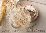 RINGTRÄGERBOXEN & KISSEN Epoxidharz Trauringe Box Epoxidharz- und Holz-Eheringbox für die Zeremonie, Boho Epoxid-Eheringboxen für ihn und sie, transparente Epoxid-Doppelringbox für die Hochzeit, Holzharzblumen-Heiratsantrag-Ringbox.22