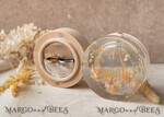 RINGTRÄGERBOXEN & KISSEN Epoxidharz Trauringe Box Epoxidharz- und Holz-Eheringbox für die Zeremonie, Boho Epoxid-Eheringboxen für ihn und sie, transparente Epoxid-Doppelringbox für die Hochzeit, Holzharzblumen-Heiratsantrag-Ringbox.22