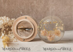 RINGTRÄGERBOXEN & KISSEN Epoxidharz Trauringe Box Epoxidharz- und Holz-Eheringbox für die Zeremonie, Boho Epoxid-Eheringboxen für ihn und sie, transparente Epoxid-Doppelringbox für die Hochzeit, Holzharzblumen-Heiratsantrag-Ringbox.22