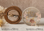 RINGTRÄGERBOXEN & KISSEN Epoxidharz Trauringe Box Epoxidharz- und Holz-Eheringbox für die Zeremonie, Boho Epoxid-Eheringboxen für ihn und sie, transparente Epoxid-Doppelringbox für die Hochzeit, Holzharzblumen-Verlobungsringbox.20